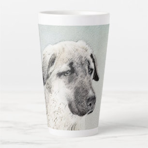 Tasse Latte Peinture de berger anatolienne - Art original de c