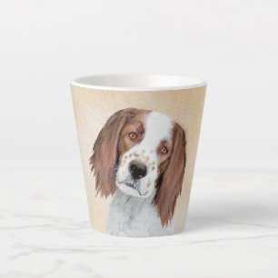 Tasse Latte Peinture en Setter rouge et blanc irlandais - Art 