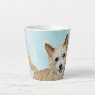 Tasse Latte Peinture Podengo Pequeno portugaise - Art original