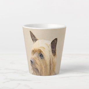Tasse Latte Peinture Silky Terrier - Cute Original Chien Art