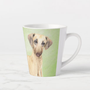 Tasse Latte Peinture Sloughis - Joli art original pour chien