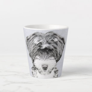 Tasse Latte Peinture Tibétaine Terrier - Cute Original Chien A
