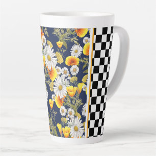Tasse Latte Pépites et damier Chamomiles