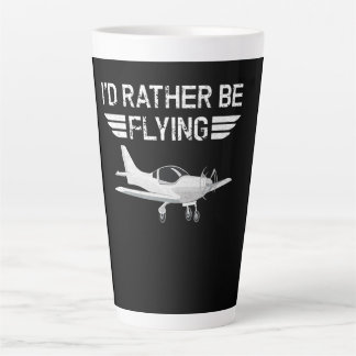 Tasse Latte Perdu Plutôt De Voler Drôle Pilote D'Avion
