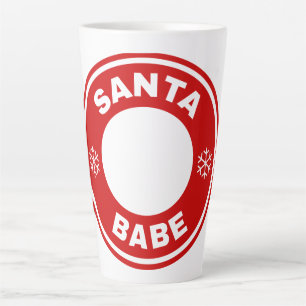 Tasse Latte Père Noël Babe personnalisée Personnaliser Melanin