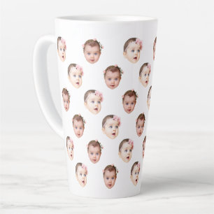 Tasse Latte Personnalisé 17 oz Drôle Bébé Enfants Famille Visa