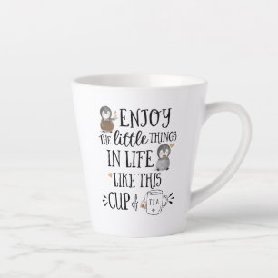 Tasse Latte Personnalisé Profitez des petites choses dans la v