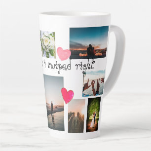 Tasse Latte Personnalisé SI HEUREUX QUE J'AI BONNÉ DROITE Co