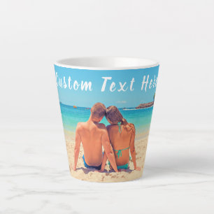 Tasse Latte Personnalisez votre cadeau en latte photo avec du 
