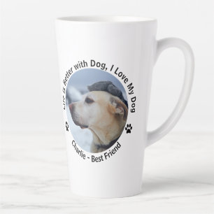 Tasse Latte Personnalisez votre propre photo d'animal de compa