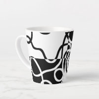 Persuasion linéaire II : noir et blanc Abstrait