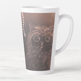 Tasse Latte Petit chatte bouffante chatte mignonne et foudre 