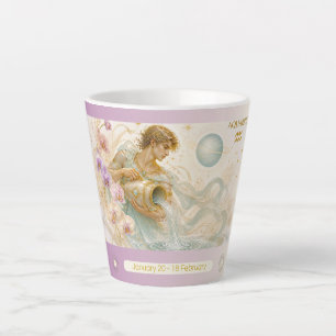 Tasse Latte Petite Aquarius Orchid Art Nouveau