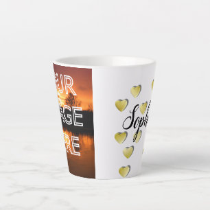 Tasse Latte Petite bouge en latte photo personnalisée