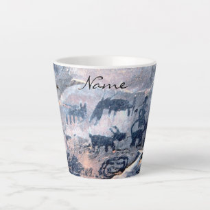 Tasse Latte pétroglyphe américain originaire Thunder_Cove