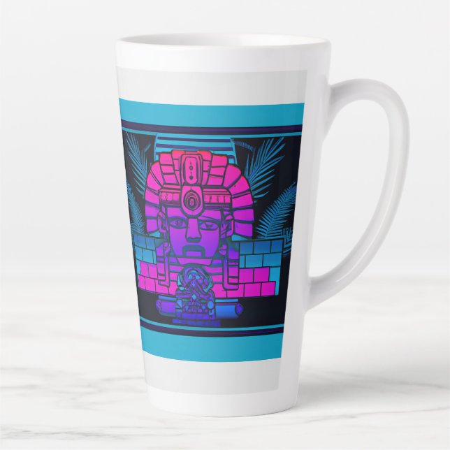 Tasse Latte Pharaon Synthwave (Droite)