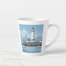 Tasse Latte Phare de Boston