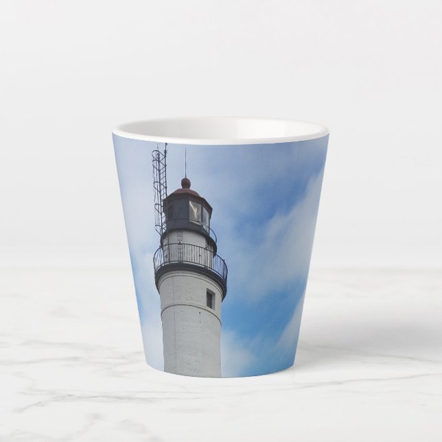 Tasse Latte Phare de Fort Gratiot Michigan (Devant)