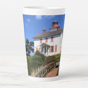 Tasse Latte Phare de Yaquina Bay, Newport, Oregon