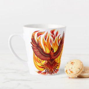 Tasse Latte Phoenix mythologique immortelle Créature