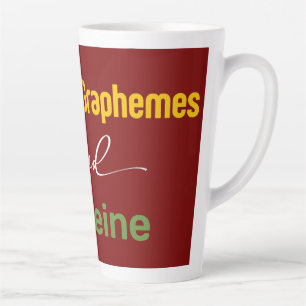 Tasse Latte Phonemes Raisins et caféine Lecture amusante Retou