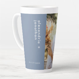 Tasse Latte Photo de mariée et de chambre élégante moderne