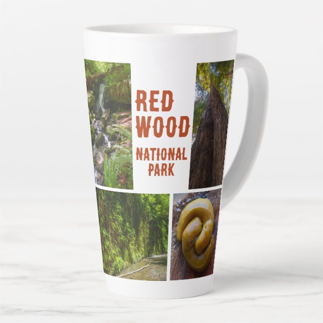 Tasse Latte Photo du parc national de Redwood (Angle droit)