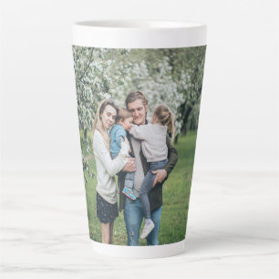 Tasse Latte Photo personnalisée Meilleur papa jamais
