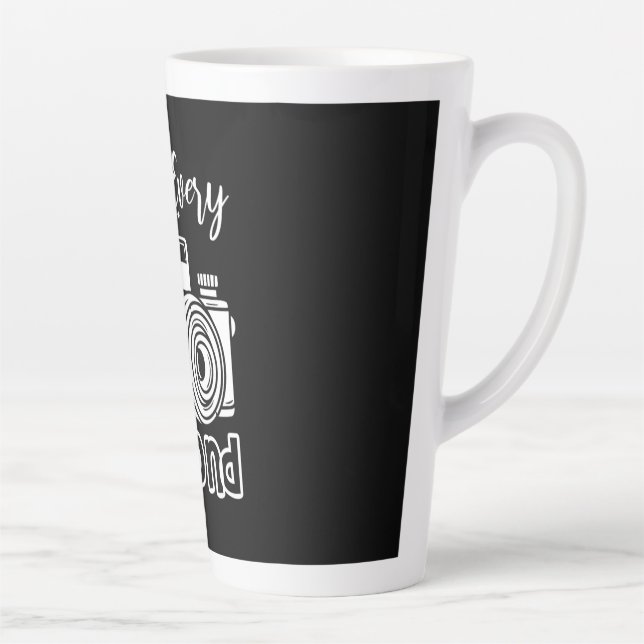 Tasse Latte Photographe Profite Chaque Seconde (Droite)