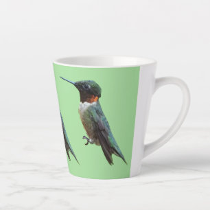 Tasse Latte Photographie d'oiseau Colibri à gorge rubis