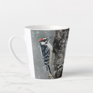 Tasse Latte Pic Downy en neige - Photo originale