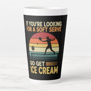 Tasse Latte Pickleball pour hommes femmes