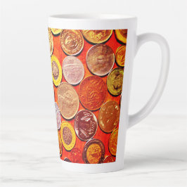 Tasse Latte Pièces du monde