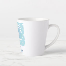 Tasse Latte Pieds Bébé Bleu Cute - Grand-mère Fière