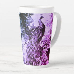 Tasse Latte Pierre victorienne socle à fleurs élégante toile m