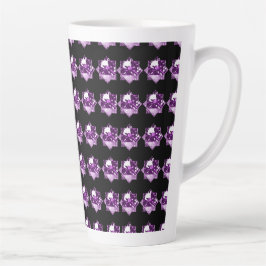 Tasse Latte pierres précieuses violettes