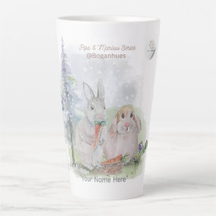 Tasse Latte "Pipa & Marlow" Boganhues Impression Bouteille d'E