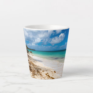 Tasse Latte Plage d'Anse Canot sur Marie-Galante