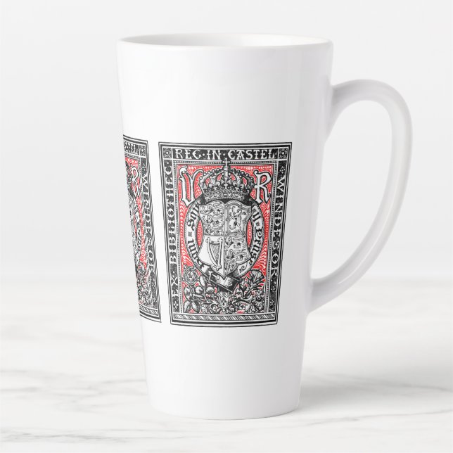 Tasse Latte Plaque Queen Victoria au château de Windsor (Droite)
