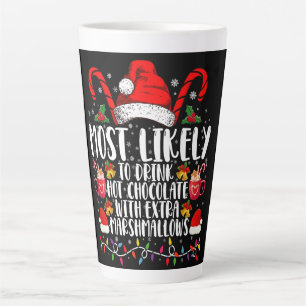 Tasse Latte Plus susceptible de boire des marshmallows de choc