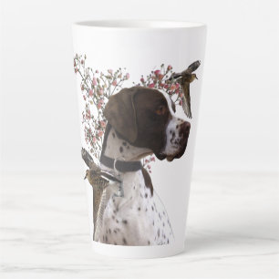 Tasse Latte Pointeur anglais, chasse aux oiseaux