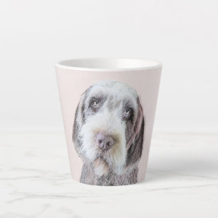Tasse Latte Pointing à poils durs Peinture Griffon - Art Chien