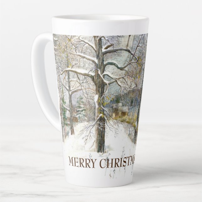 Tasse Latte Pont d'hiver (Angle gauche)