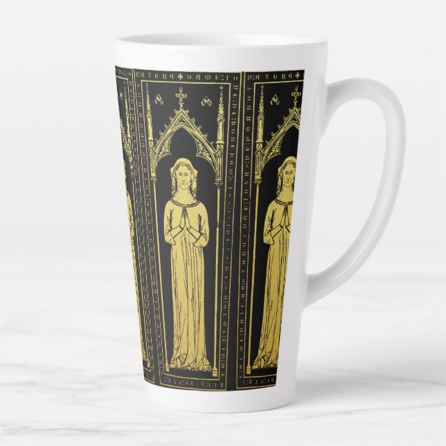 Tasse Latte Portrait médiéval anglais 1300 Lady Joan Cobham (Droite)