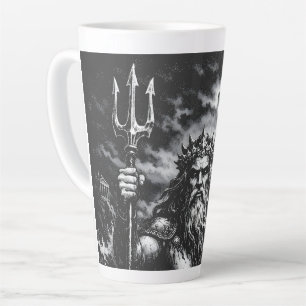 Tasse Latte Poséidon — Seigneur des Profondeurs par BurnsInHel