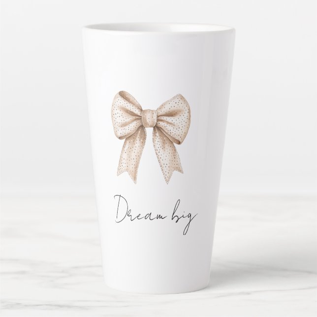 Tasse Latte Poser la ceinture blanche (Devant)