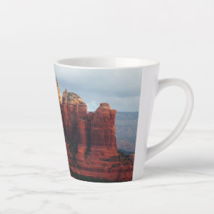 Tasse Latte Pot de café nuageux Rock à Sedona Arizona