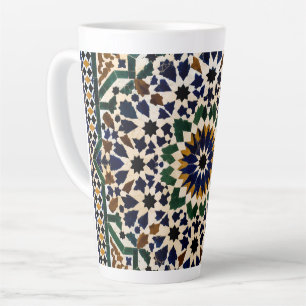 Tasse Latte Poterie de stockage en céramique à motif géométriq