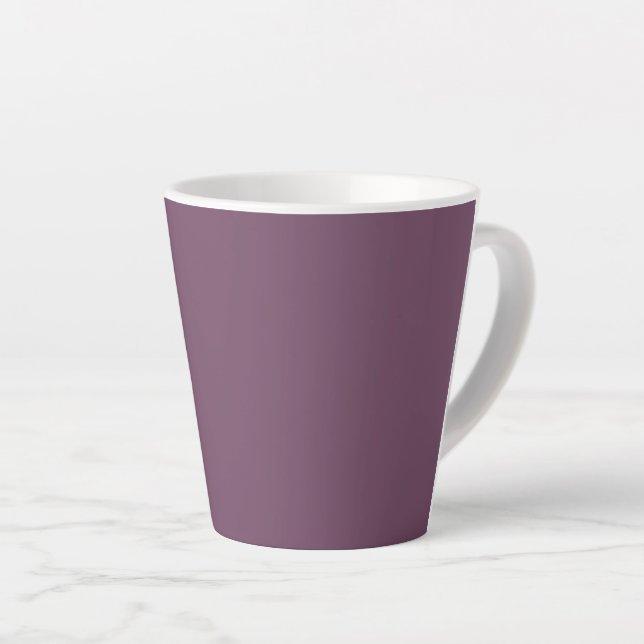 Tasse Latte Pourpre foncé (couleur solide) (Angle droit)