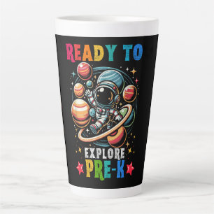Tasse Latte Premier jour Enfants Bienvenue à l'école Astronaut